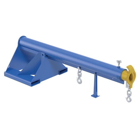 Vestil Telescoping Lift Boom, 6K, 24" Wide Forks LM-1T-6-24