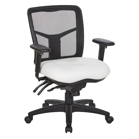 Office Star ProGrid ProGrid Mid Back Managers Chair, Dillon Snow 92893-R101