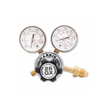 Harris Product Group 25GX Single-Stage Medium/Heavy-Duty Regulator, CGA 580, Argon, Helium, Nitrogen 348-3000540