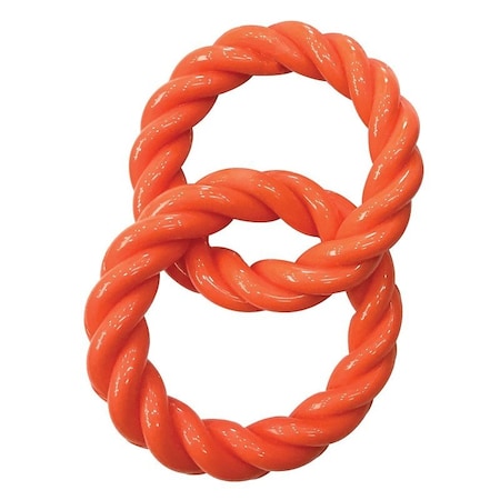 Infinity Dog Toy, 2-Ring, Thermoplastic Rubber, Orange ZD2059 69