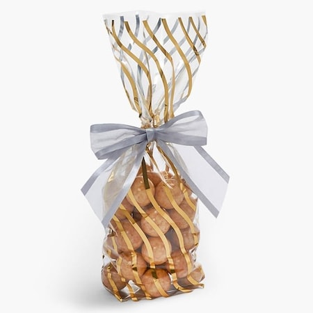 Nashville Wraps Gold Twist 1.4 mil Cello Bags, 3.5x2.25x12, 100PK 94093