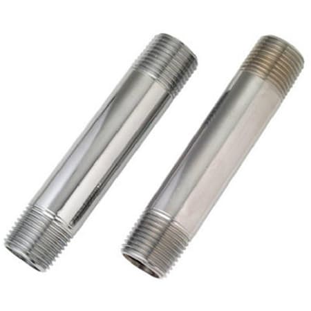 Brass Craft Service Parts 0.375 in. Master Plumber Chrome Nipple 165190