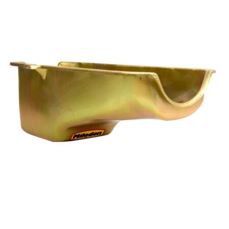 Milodon Stock Steel Replacement Oil Pan for 1981-1985 Chevy Blazer, Gold 30701
