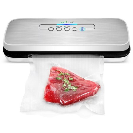 Nutrichef Food Vacuum Sealer Machine, Silver PKVS18SL