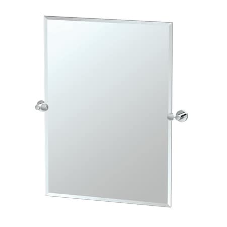Gatco Glam 31.5" Frameless Rectangle Mirror, Chrome 4639S