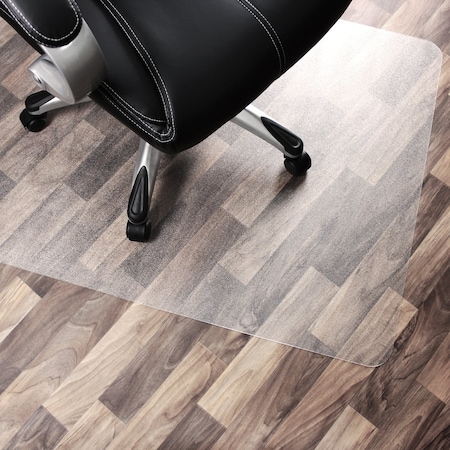 Floortex Cleartex Unomat Anti-Slip Rectangular Polycarbonate Chair Mat Hard Floor & Carpet Tile - 35" x 47" NRCMFLPD0003