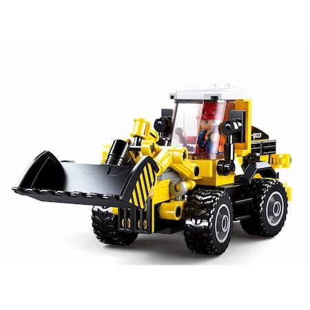 Texas Toy Distribution 2-in-1 Forklift Truck Building Brick Kit, 200 Piece 803