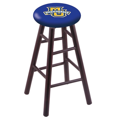 Holland Bar Stool Co Maple Bar Stool, Dark Cherry Finish, Marquette University Seat RC30MSDC