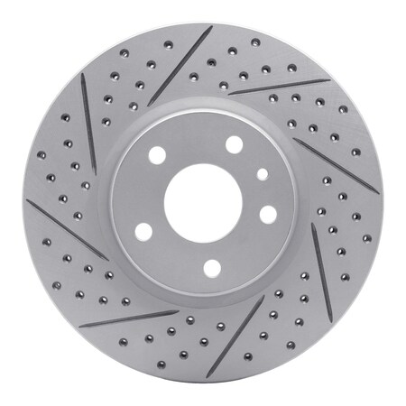 Dynamic Friction Co DFC Geoperformance Rotor - Drilled and Slotted 830-54259L