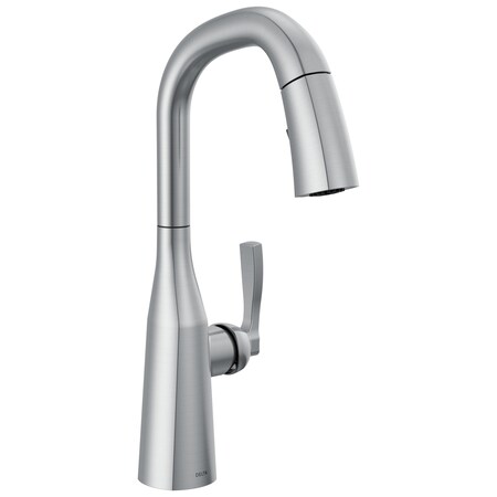 Delta Stryke Single Handle Pull-Down Bar/Prep Faucet 9976-AR-PR-DST