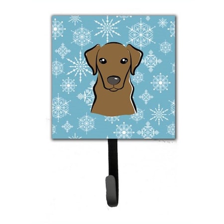 Carolines Treasures Snowflake Chocolate Labrador Leash and Key Holder BB1668SH4