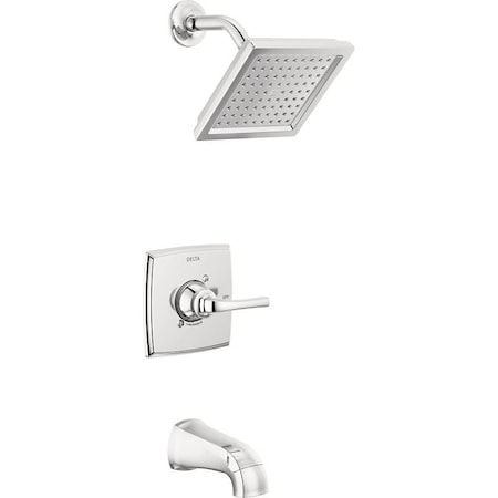 Delta Monitor 14, Geist Series Tub and Shower Faucet, Single Function Showerhead, 1.75gpm Showerhead 144864