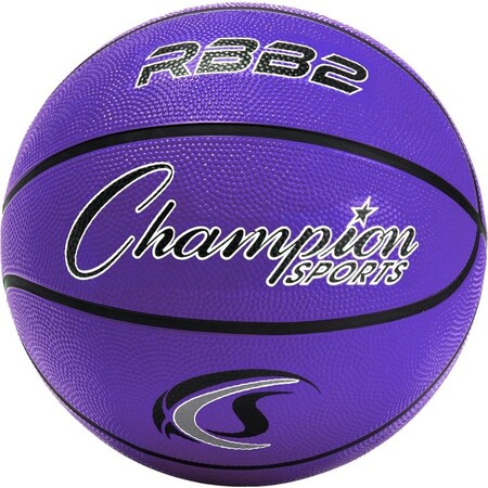 Champion Sports 27.5 in. Pro Rubber Basketball, Purple RBB2PR