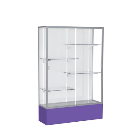 Ghent Spirit Floor Display Case 48x72x16, White, Satin 374WB-SN-PE