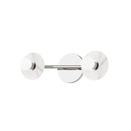 Hudson Valley Lighting Elmont 2 Light Bath And Vanity 4.75 In. Polished Nickel 9202-PN