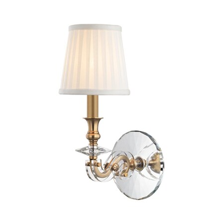 Hudson Valley Lighting Lapeer 1 Light Wall Sconce 5.5 In. Aged Brass 1291-AGB