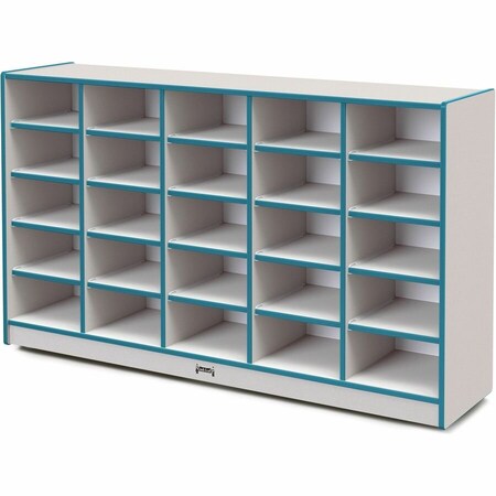 Jonti-Craft Rainbow Accents 25 Tub Mobile Storage, without Tubs, Teal 4025JCWW005