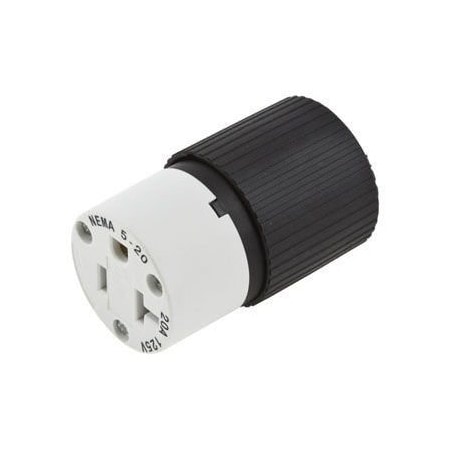 Hubbell Wiring 20A Non-Metallic 5-20R Connector 520SC