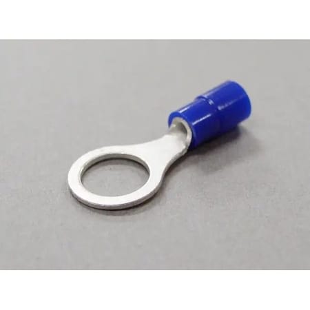 Nichifu Eco-Friendly Polycarbonate Insulated Ring Terminal, 16-14 AWG, 3/8" Stud TMEX 2-10-BLU