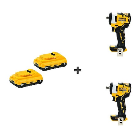 Stanley Battery Pack, (2) 4.0 Ah, Li-Ion, PK2 DCB240-2/DCF913B/DCF911B