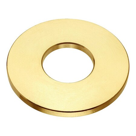 Zoro Select Flat Washer, For Screw Size 7/8 in , Brass Plain Finish, 2 PK WASB78RBR