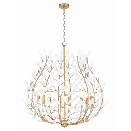 Z-Lite Claudine Modern Gold 8 Light Chandelier 353-38MGLD