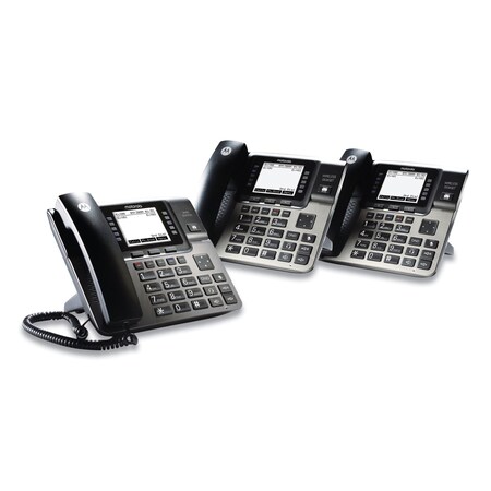 Rca Unison 1-4 Line Wireless Phone System Bundle, 2 Additional Deskphones ML1002D