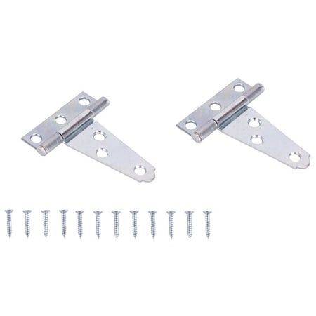 Prosource T-Hinge, Steel, Zinc, Fixed Pin, 180 deg Range of Motion, 16 Pair lb LTH-Z02-C2PS