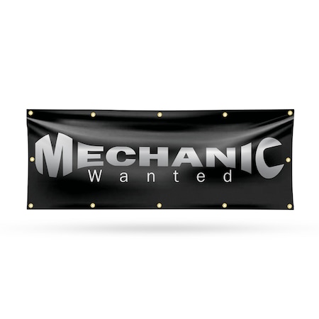 Signmission Mechanic Wanted, 48 Inch x 120 Inch, Vinyl Banner B-120-30733