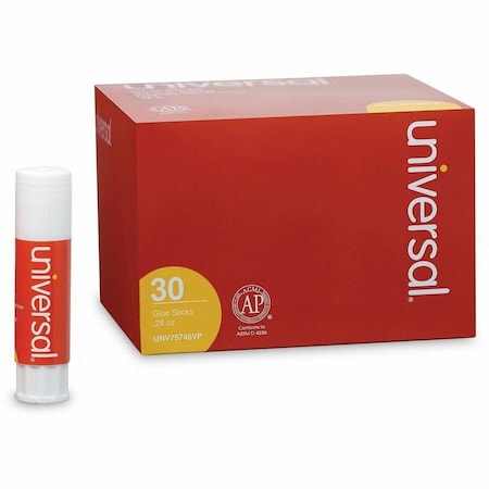 Universal Glue Stick, Clear, Stick UNV 75748VP