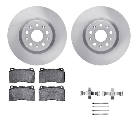 Dynamic Friction Co DFC Brake Rotor with 5000 Brake Pads and Hardware Kit 6512-46247