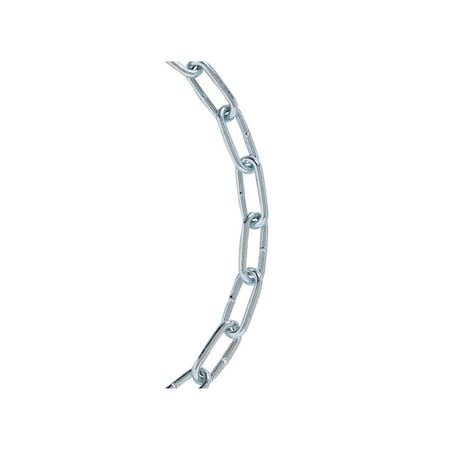 Koch Coil Chain #2 Straight Link Carbon Steel 0.082" D X 10 ft. L Galvanized A10901