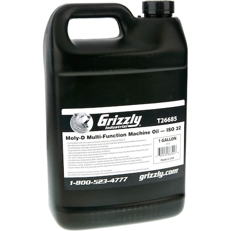 Grizzly Moly-D Multi-Function Machine Oil - ISO 32, 1 Gallon T26685