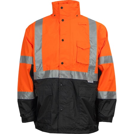 Reflective Apparel ANSI Type R Class 3 Waterproof 3-Seasons Parka, Outer Shell 431ST-OB-2X