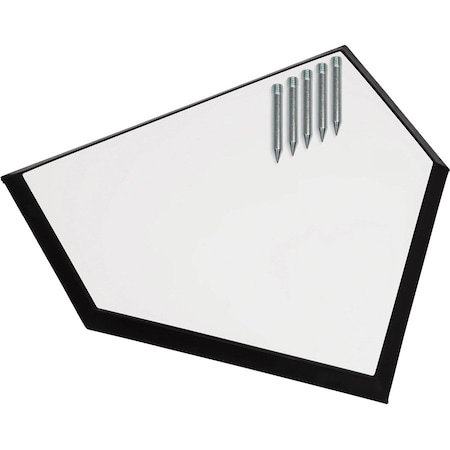 Champion Sports Home Plate, 12 lb., Rubber 85