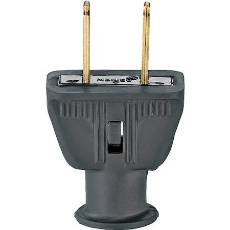 Eaton Wiring Devices Straight Blade Plug, 1-15P, 15 A, 125V AC, 2 Pole, Screw Terminals, Non-Grounded 183BK-BOX