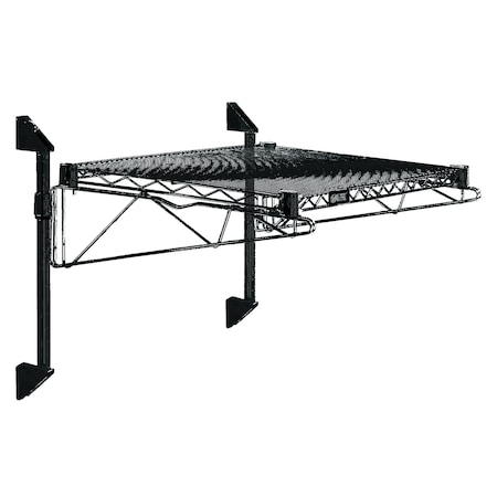 Quantum Storage Systems 14in POST WALL MOUNT CANTILEVER KIT 18X60 BLACK EPOXY WC14-CB1860BK