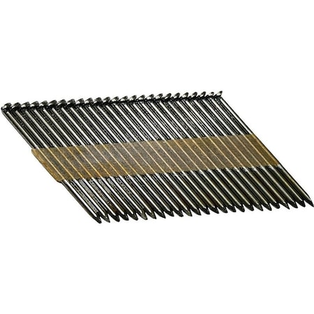 Pro-Fit Collated Framing Nail, 2-3/8 in L, 11.5 ga, Bright, Clipped Head, 30 Degrees 600150