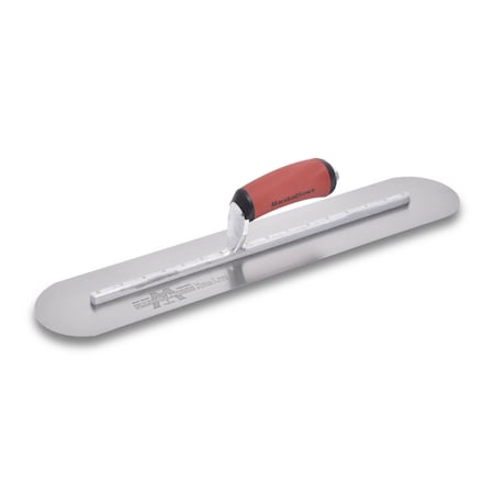 Marshalltown Fully Rounded Finishing Trowel, Concrete Finishing Trowel, High Carbon Steel, 18 x 4 inch Trowel MXS81FRD