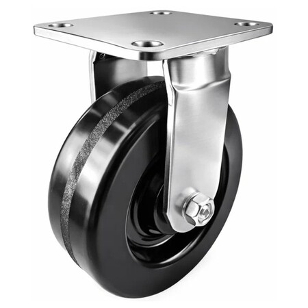 Hyw Products Heavy Duty Caster 6in x 2in Phenolic Wheel Stainless Steel - Rigid 40-60R-A1-PH(STS)