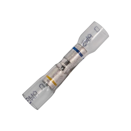 Auveco Crystal Clear Seal Stepdown Butt Connector - 16-14 Awg To 12-10 Awg, 15PK 22968