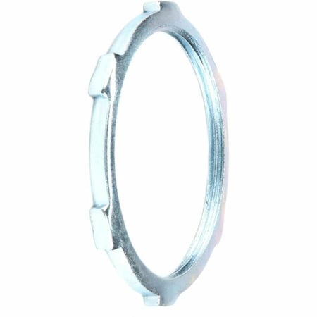 Dottie Conduit Fitting Locknut, 6 in, Threaded, Steel, Zinc Plated LN600