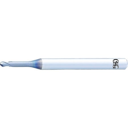 Osg Ball End Mill, 0.6 mm, Carbide 3056166