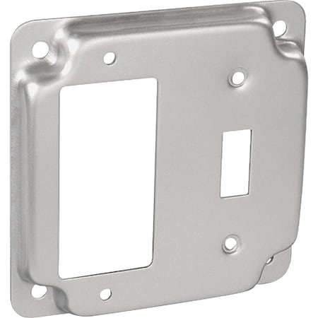 Southwire GFI Outlet and Toggle Switch 4'' x 4'' Square Device Cover G1948-UPC