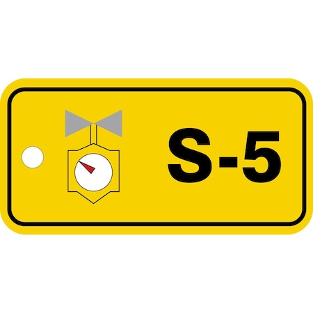 Accuform Danger, RP-Plastic, 3-1/4 in Width, 3/8 in Height, , 5 PK TDJ305VPM