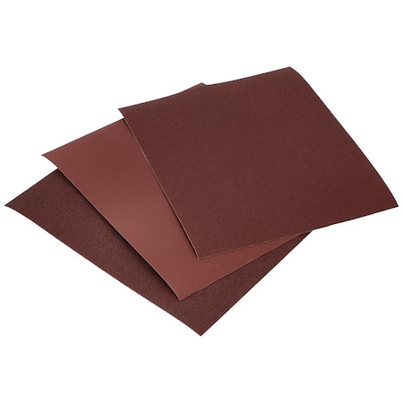 Norton Co MetalSand 076607 Sanding Sheet, 11 in L, 9 in W, Emery Abrasive, Cloth Backing 47855