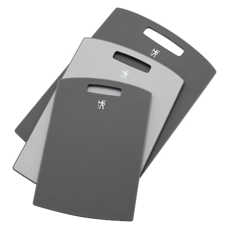 Henckels 3-pc Plastic Cutting Board Set - Grey 1027380