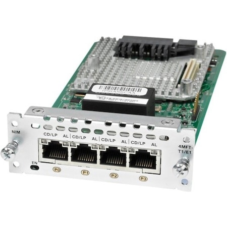 Cisco 4 PORT MULTIFLEX TRUNK VOICE/CLEAR-CHANNEL DATA T1/E1 MODULE NIM-4MFT-T1/E1=