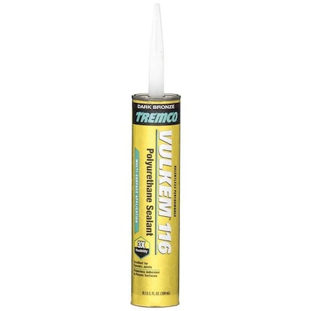 Tremco 10.1 Oz. 356718 Dark Bronze Vulkem 116 General Purpose Textured Polyurethane Sealant 356687