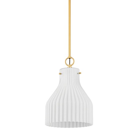 Mitzi Corinthia 1 Light Pendant 4.75 In. Aged Brass H881701S-AGB